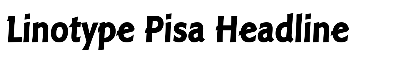 Linotype Pisa Headline